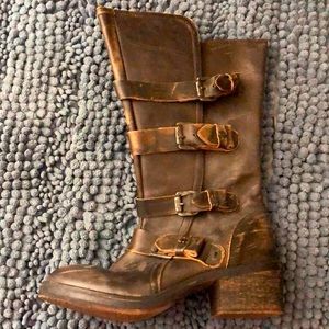 Kenmar leather moto boots size 9.